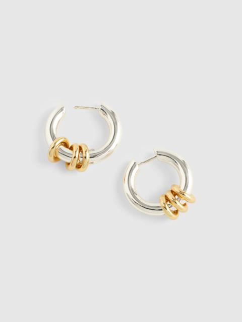 Madewell Mixed-Metal Triple-Ring Hoop Earrings