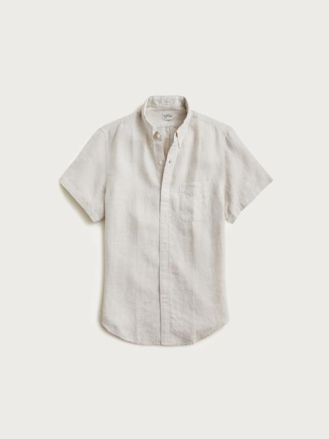J.CREW Short-sleeve Baird McNutt Irish linen shirt