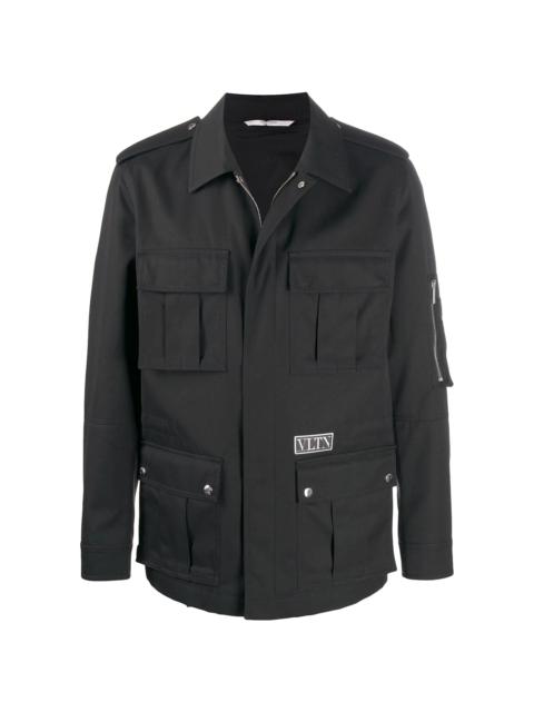 Valentino VLTN-patch 셔츠 재킷
