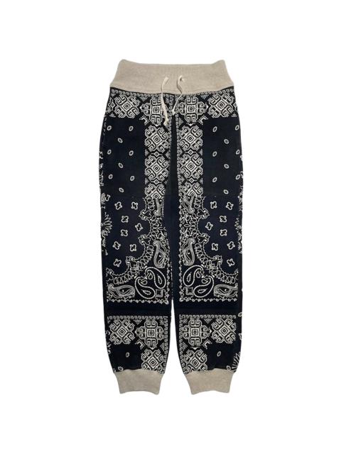 Kapital Bandana Fleece Sweatpants "Navy" KAP055