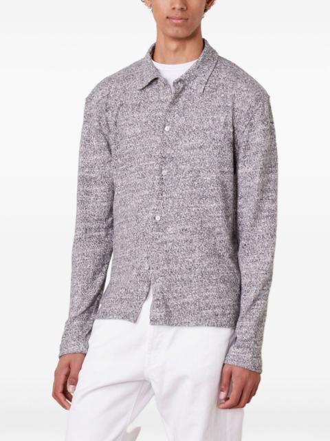 OFFICINE GÉNÉRALE Bryan speckled long-sleeve shirt