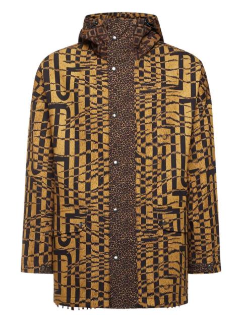 Pierre-Louis Mascia abstract-print hooded jacket