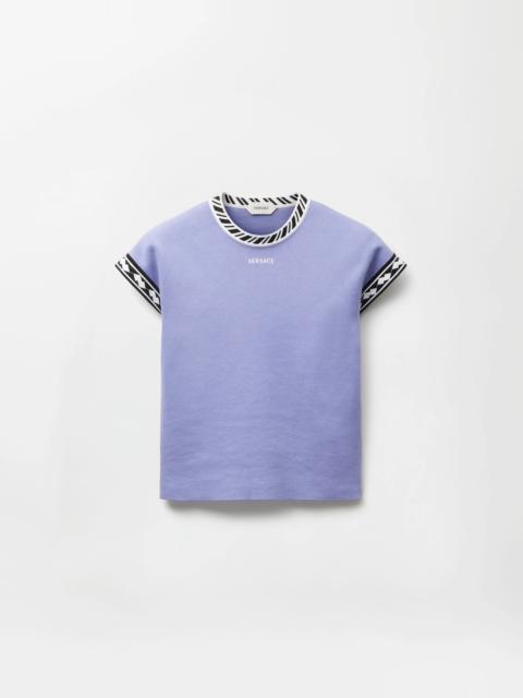 VERSACE Cotton Knit T-Shirt