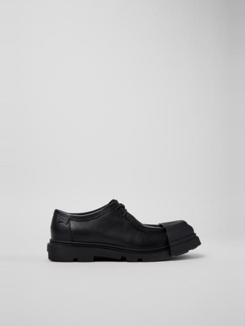 CAMPER Junction Black Leather Shoes for Women.