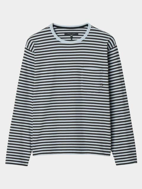 rag & bone Men's Striped Cotton Boxy T-Shirt