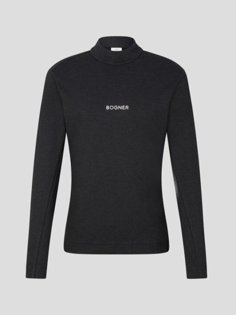 BOGNER Xava Long-sleeve top in Anthracite melange