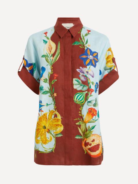 ALÉMAIS Dahlia Floral Linen Shirt