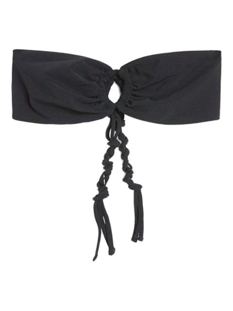 Jil Sander Tangle knot-detail bandeau bikini top