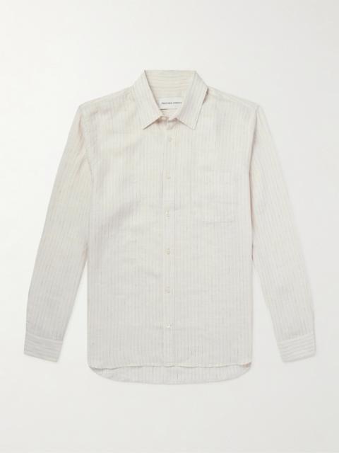 FRESCOBOL CARIOCA Telles Striped Linen Shirt