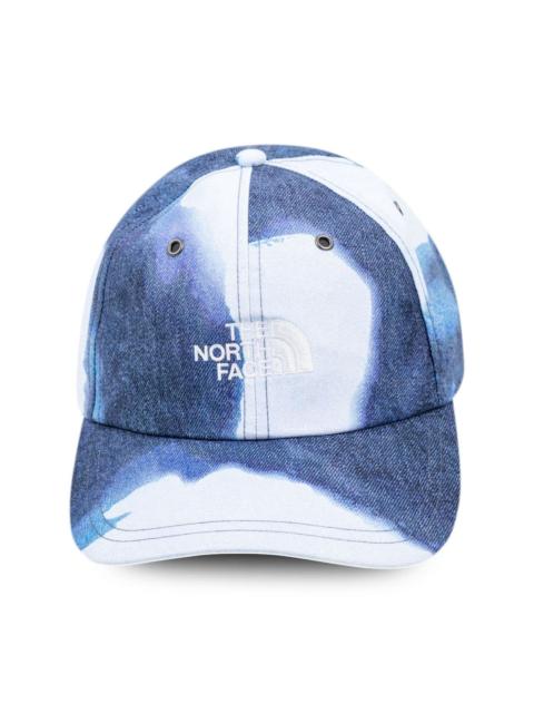 x TNF bleached denim print 6-panel cap