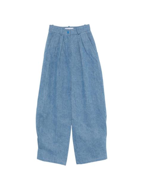 ROWEN ROSE high-waist carrot jeans