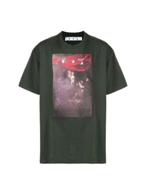 Off-White Off-White SS21 Printing Arrow Short Sleeve Loose Fit Black OMAA038S21JER0055901