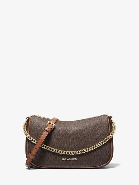 MICHAEL KORS Carmela Medium Signature Logo Convertible Crossbody Bag