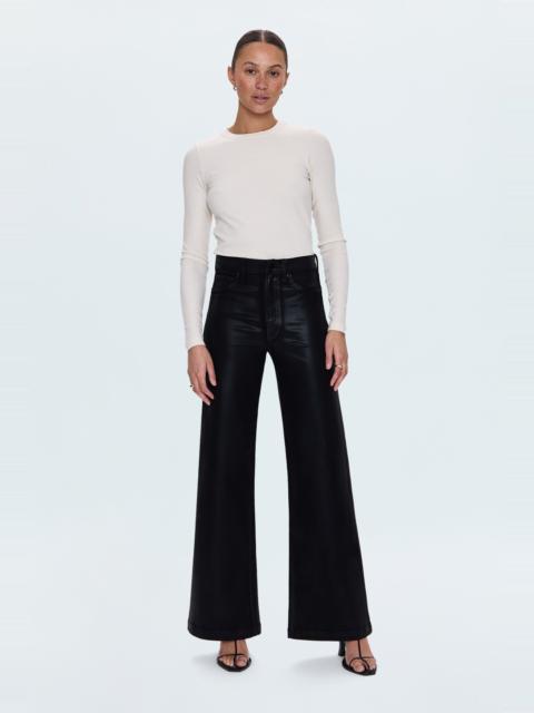 PISTOLA LANA HIGH RISE ULTRA WIDE JEAN - COATED NOIR