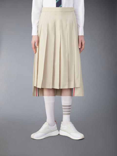 Thom Browne RWB-tab pleated midi skirt