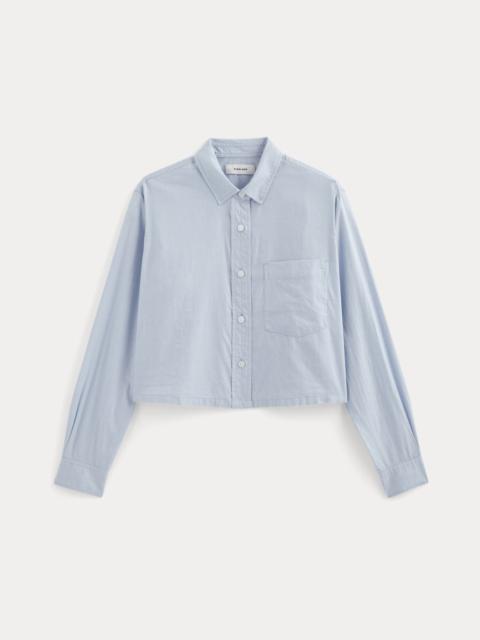 EVERLANE THE WAY-SHORT SHIRT IN SILKY COTTON
