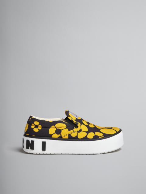 Marni MARNI X CARHARTT WIP - YELLOW SLIP-ON SNEAKERS