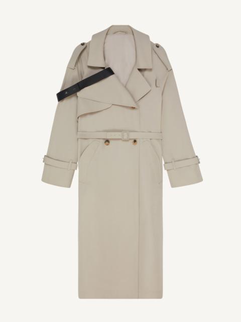 courrèges STRAP ICONIC TRENCH COAT