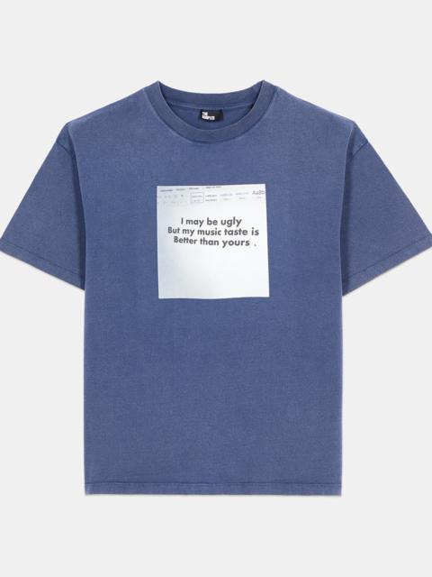 The Kooples BLUE T-SHIRT WITH SERIGRAPHY