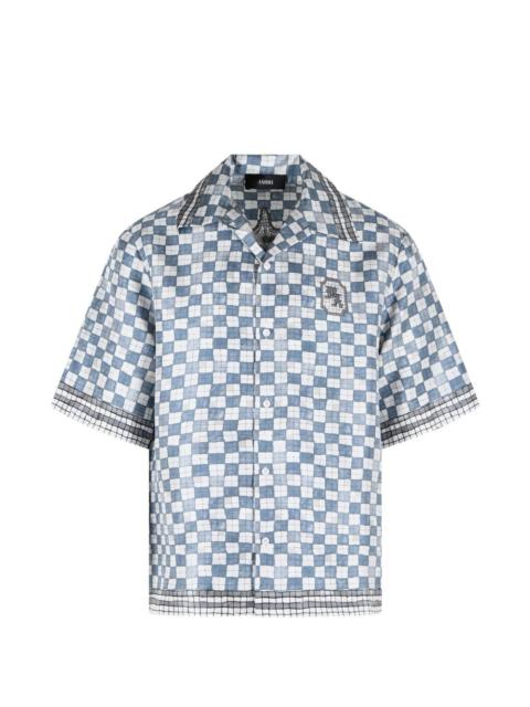 MA chequered graphic shirt