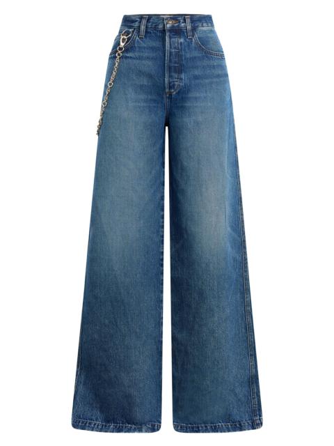 Favorite Daughter Women's The Masha Super High-Rise Wide-Leg Jeans - Dillion