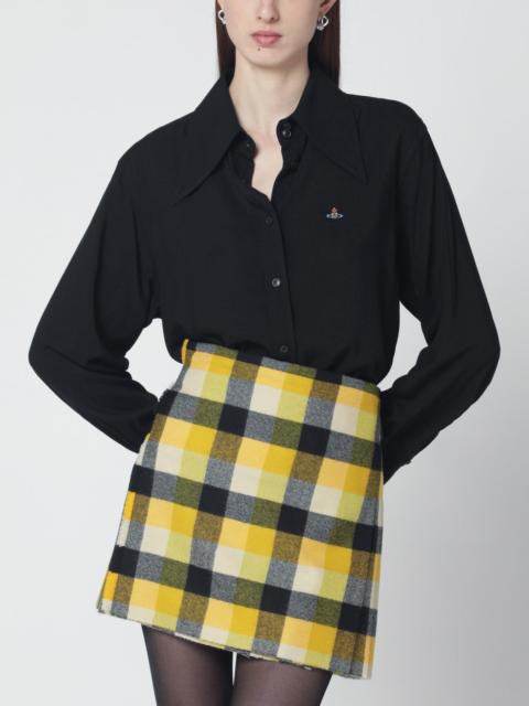 Vivienne Westwood Black shirt with oversized collar