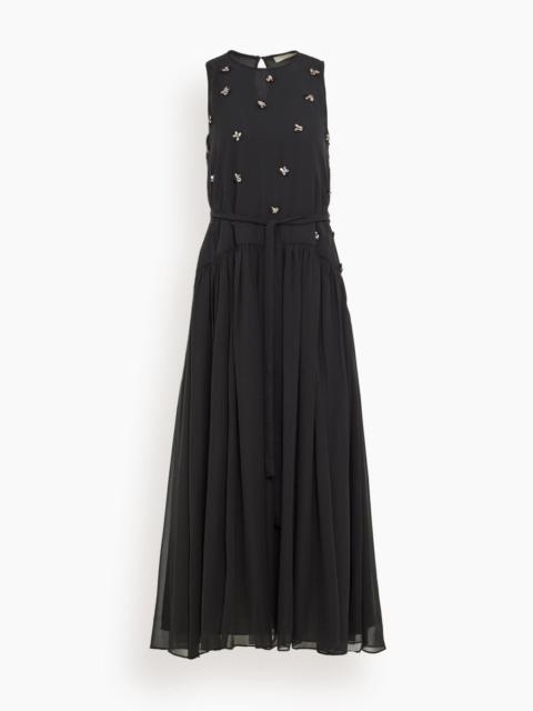 ULLA JOHNSON Eleni Dress in Noir