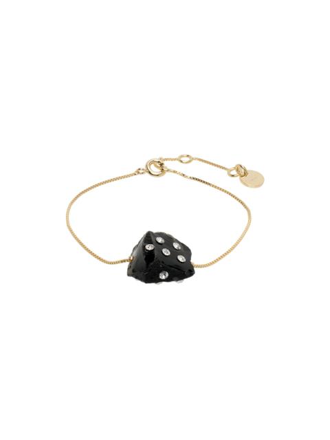 Gold & Black Pietra Dura Bracelet