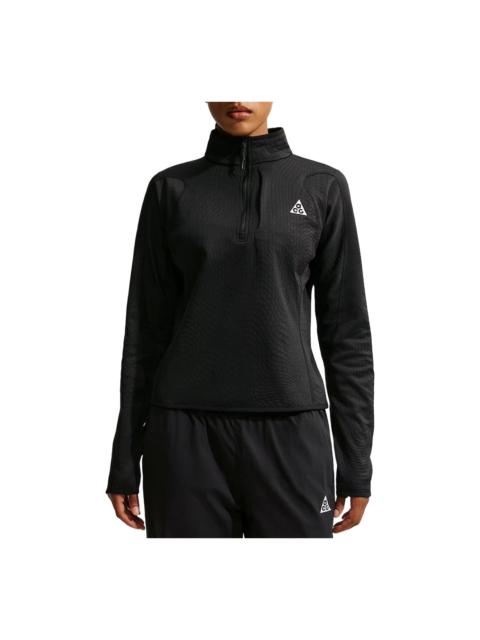 Nike (WMNS) Nike x ACG Wolf Grid Therma-FIT 1 2-Zip Top 'Black Summit White' IO4471-010