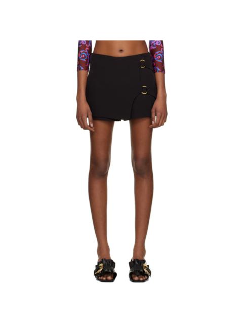 VERSACE JEANS COUTURE Black O-Ring Skort