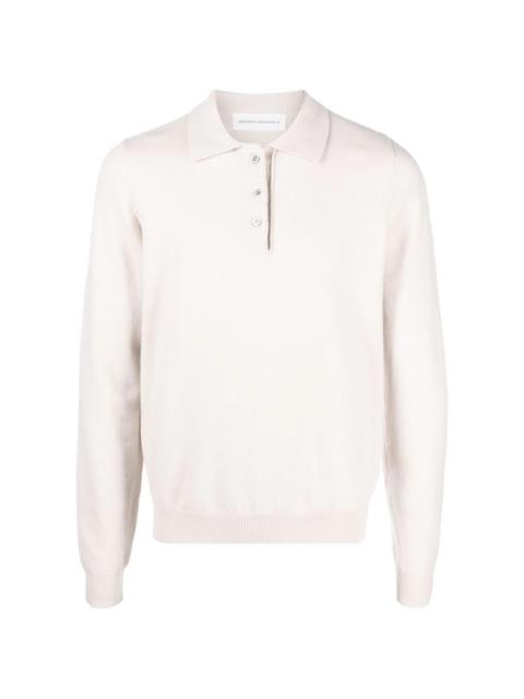 extreme cashmere polo-collar cashmere-blend jumper
