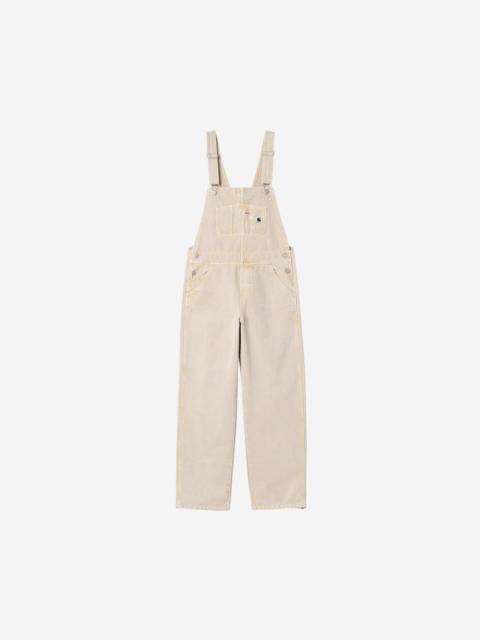 Carhartt WIP Women's Bib Overall Straight - Chalk Wash