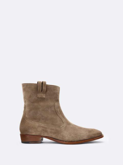 ALLSAINTS HIRO SUEDE ZIP UP BOOTS