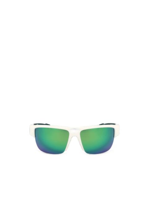 adidas logo-print rectangle-frame sunglasses