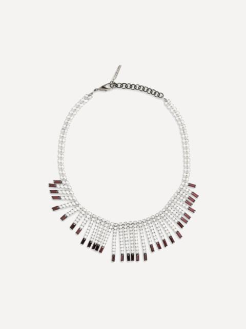 Alessandra Rich Crystal fringe Necklace