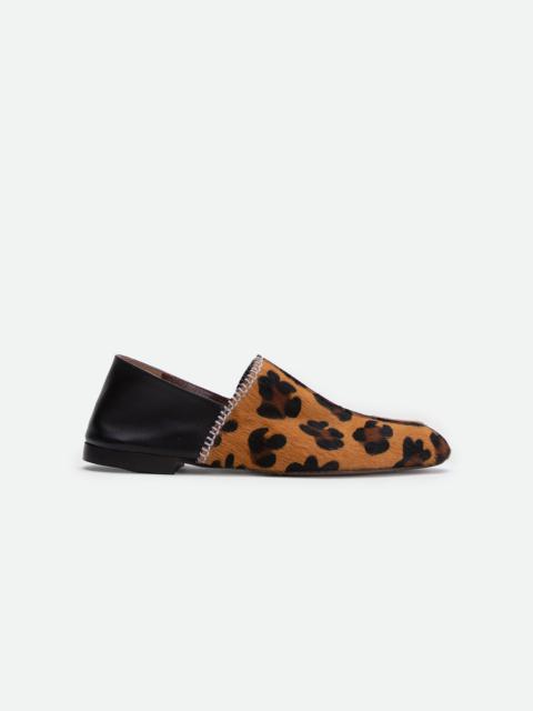 WALES BONNER Women's Leopard Earth Loafer
