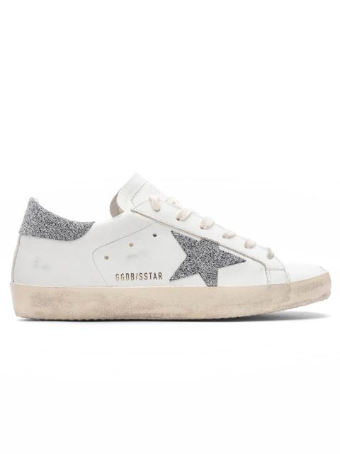 Golden Goose GOLDEN GOOSE WOMEN'S SUPER-STAR SNEAKERS - WHITE/SILVER