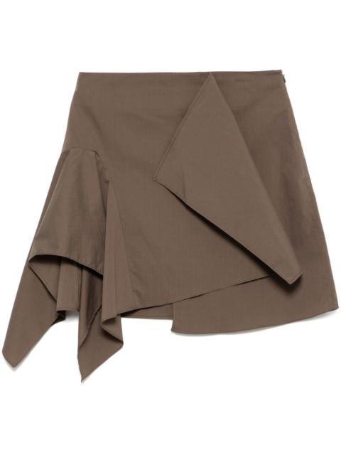 LOW CLASSIC draped-detail miniskirt