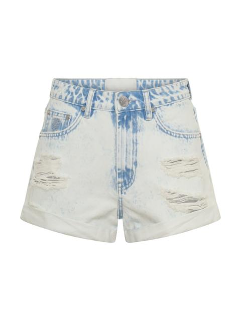 ONE TEASPOON Bandits High Waist Denim Shorts - Beach Blue