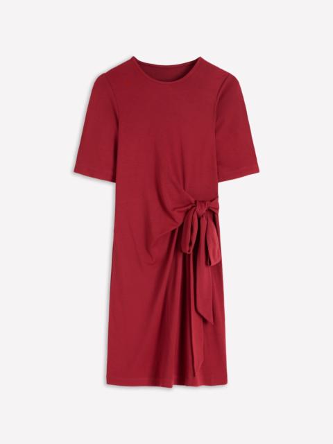 BODEN Zinnia Tie Jersey Short Dress-Rich Chestnut