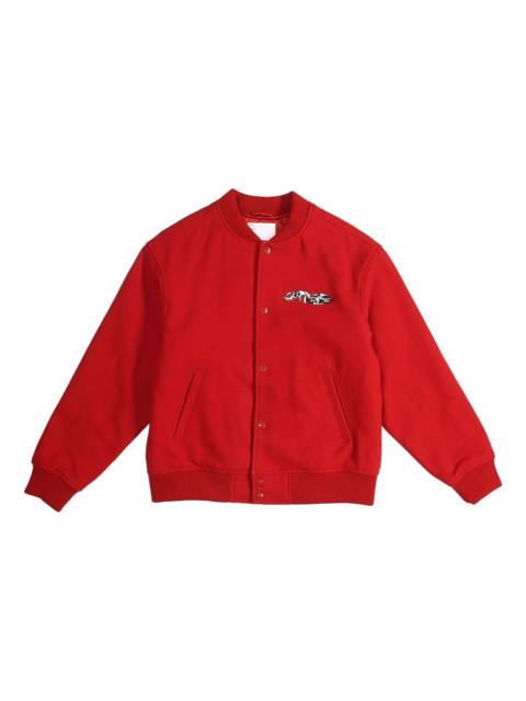 Supreme Delta Logo Varsity Jacket 'Red' SUP-FW19-457