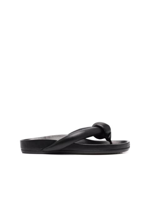 Rick Owens padded knot-detail sandals