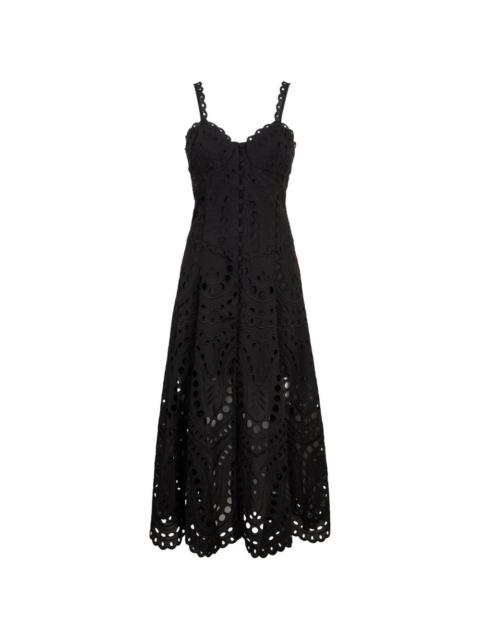 Charo Ruiz Solace eyelet midi dress