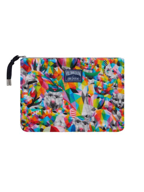 Linen Beach Pouch Animals - Vilebrequin x Okuda San Miguel