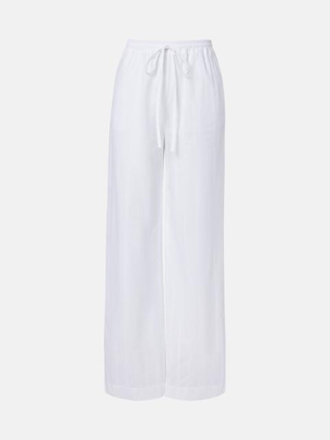Loulou de Saison Macao cotton poplin straight pants