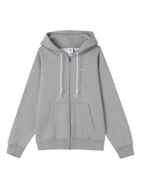 Nike Nike embroidered logo hooded jacket 'Grey' DR0404-063