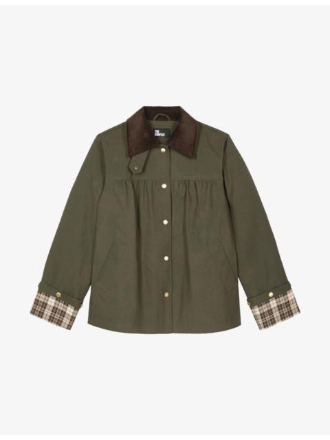 The Kooples Corduroy-Collar Relaxed-Fit Cotton Jacket