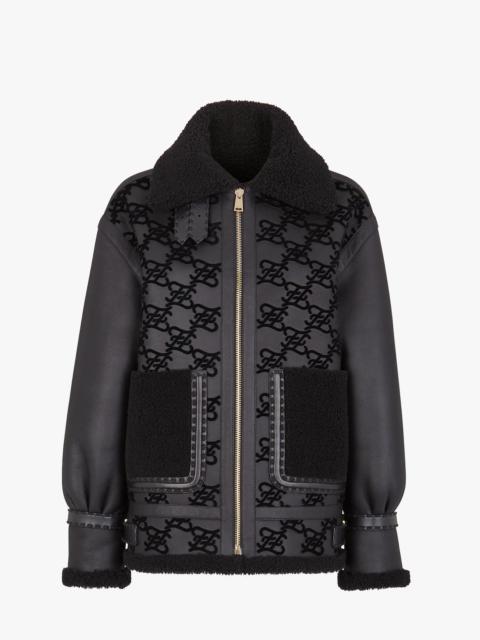FENDI Black shearling jacket