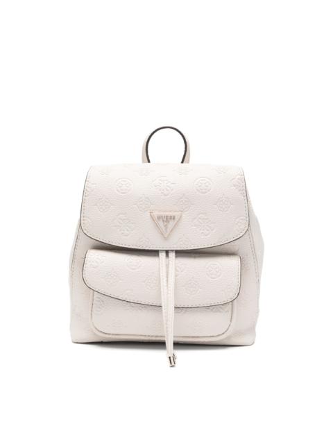 GUESS USA embossed drawstring backpack