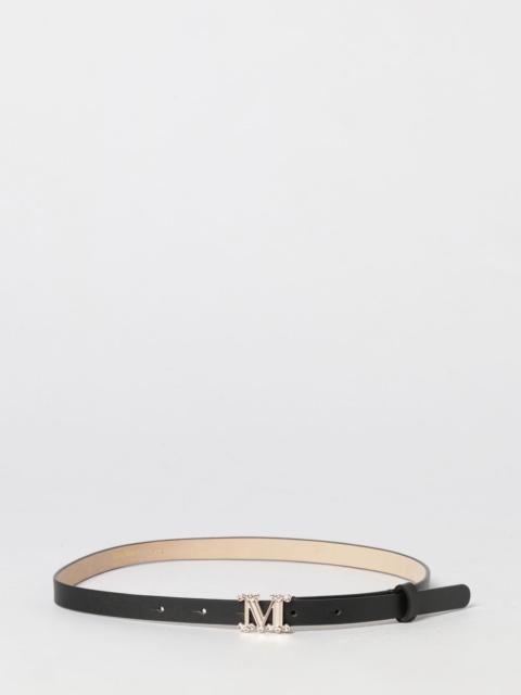 Max Mara MAX MARA Leather Logo Buckle Belt